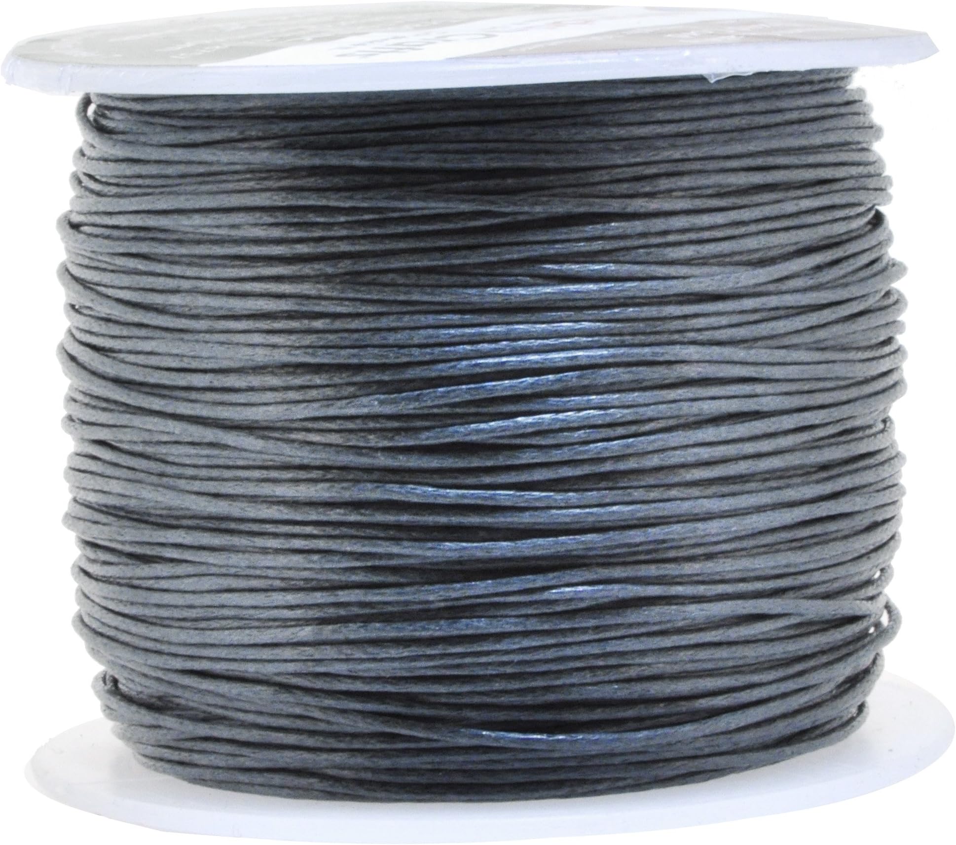 Mandala Crafts Dim Gray 0.5mm Waxed Cord for Jewelry Making - 109 Yds Dim Gray Waxed Cotton Cord for Jewelry String Bracelet Cord Wax Cord Necklace String