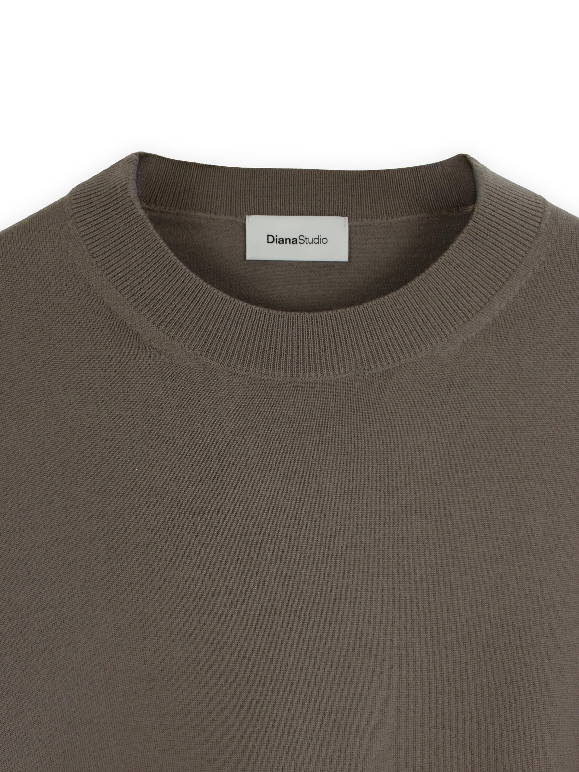 Diana Studio Herren Rundhalspullover aus Cashmere und Merinowolle Pullover Sweater