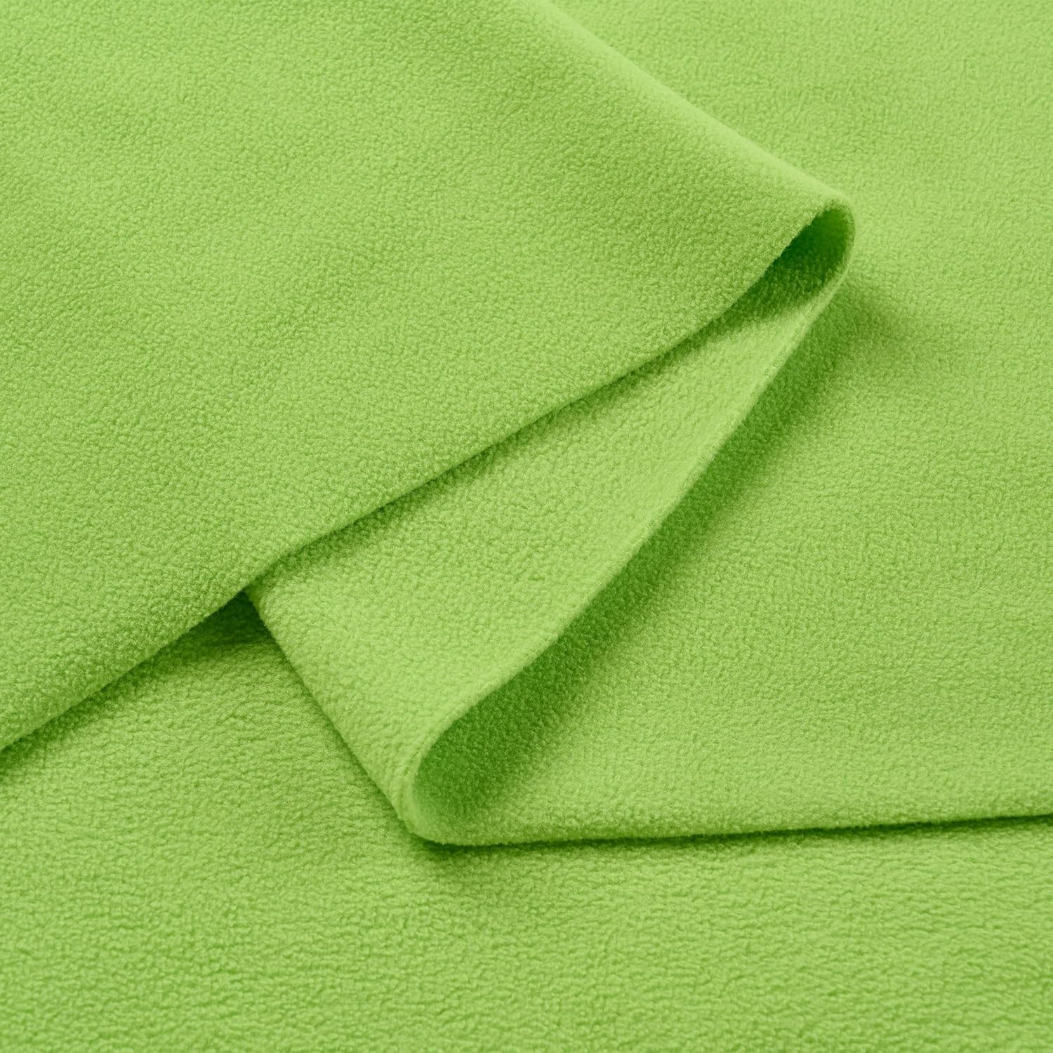 Yurdon Polar Fleece Fabric by The Yard Double-Napped for No Sew Blankets, Clothes, Craft Projects, 60" Wide (Black, 2 Yard)