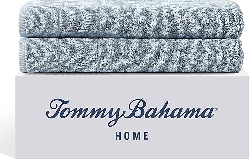 Tommy Bahama - Toallas de baño, juego de toallas de algodón absorbentes y resistentes a la decoloración, decoración de baño de moda (Island Retreat