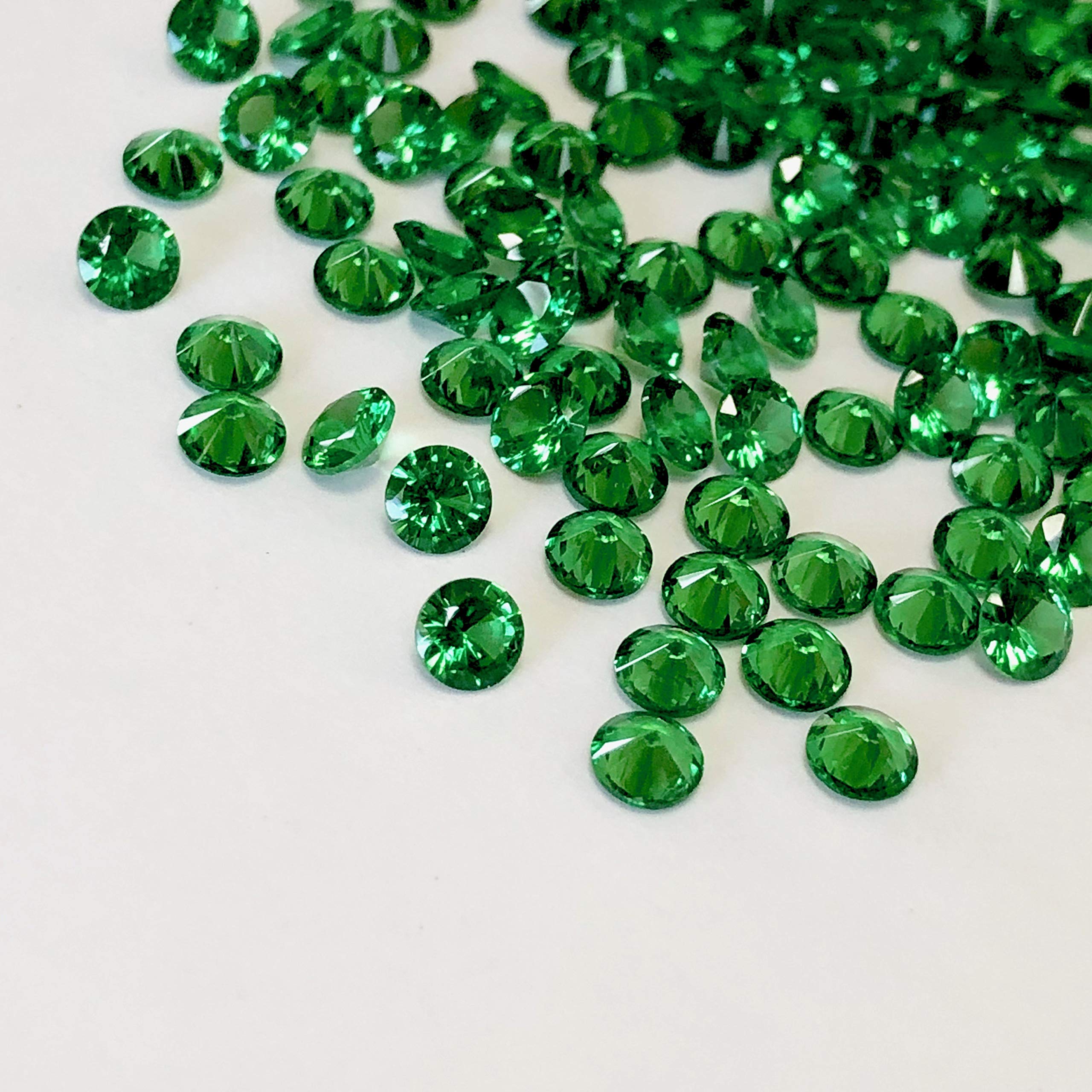 Amazon | GRS509 緑 グリーン 5mm 30pcs CZ 合成ジルコニア