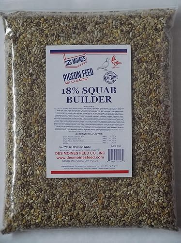 Squab Builder - Mezcla de palomas (18%) 8 libras