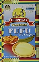 Vista 1 de Harina de plátano Fufu de 24 onzas, paquete de 2