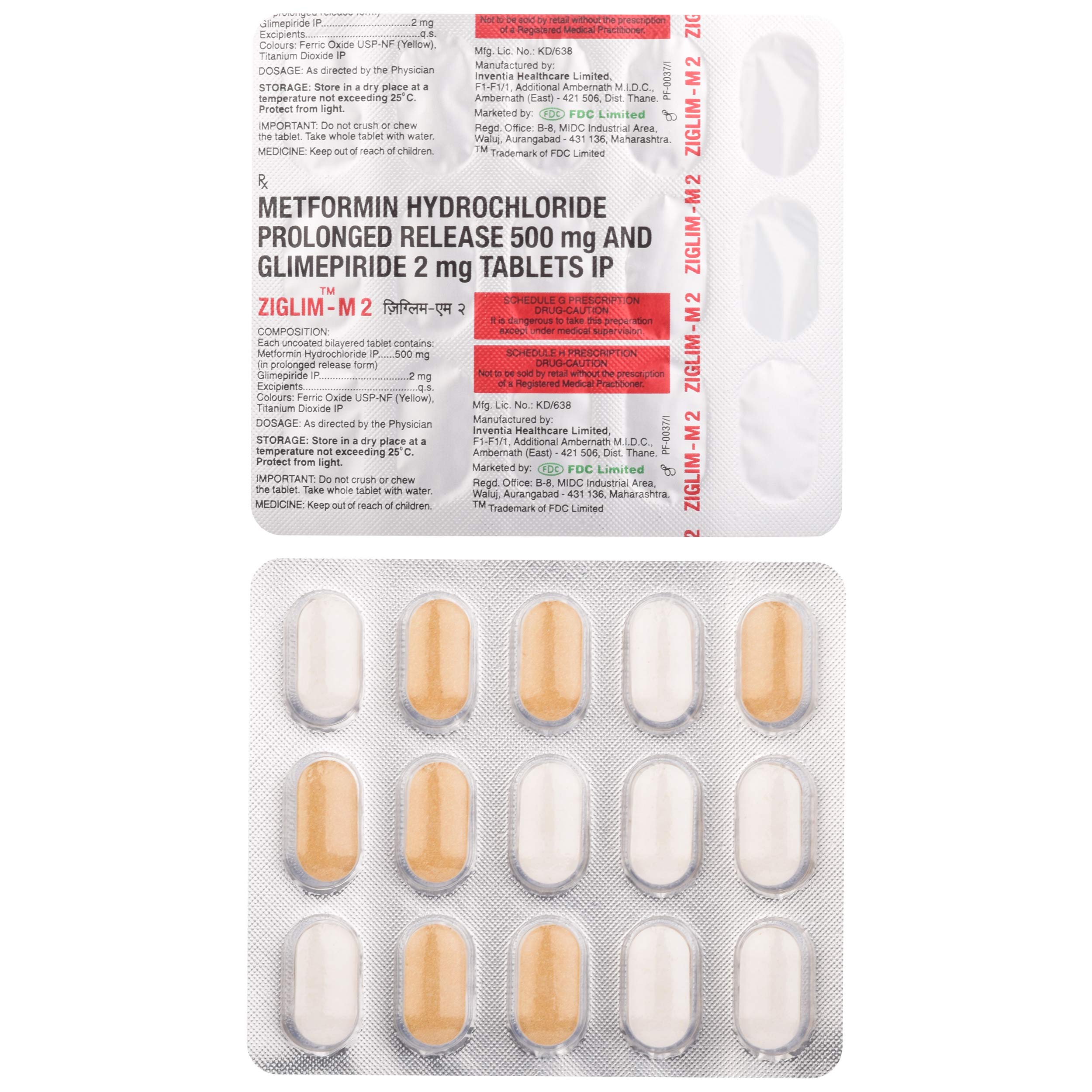 Ziglim-M 2 - Strip of 15 Tablets