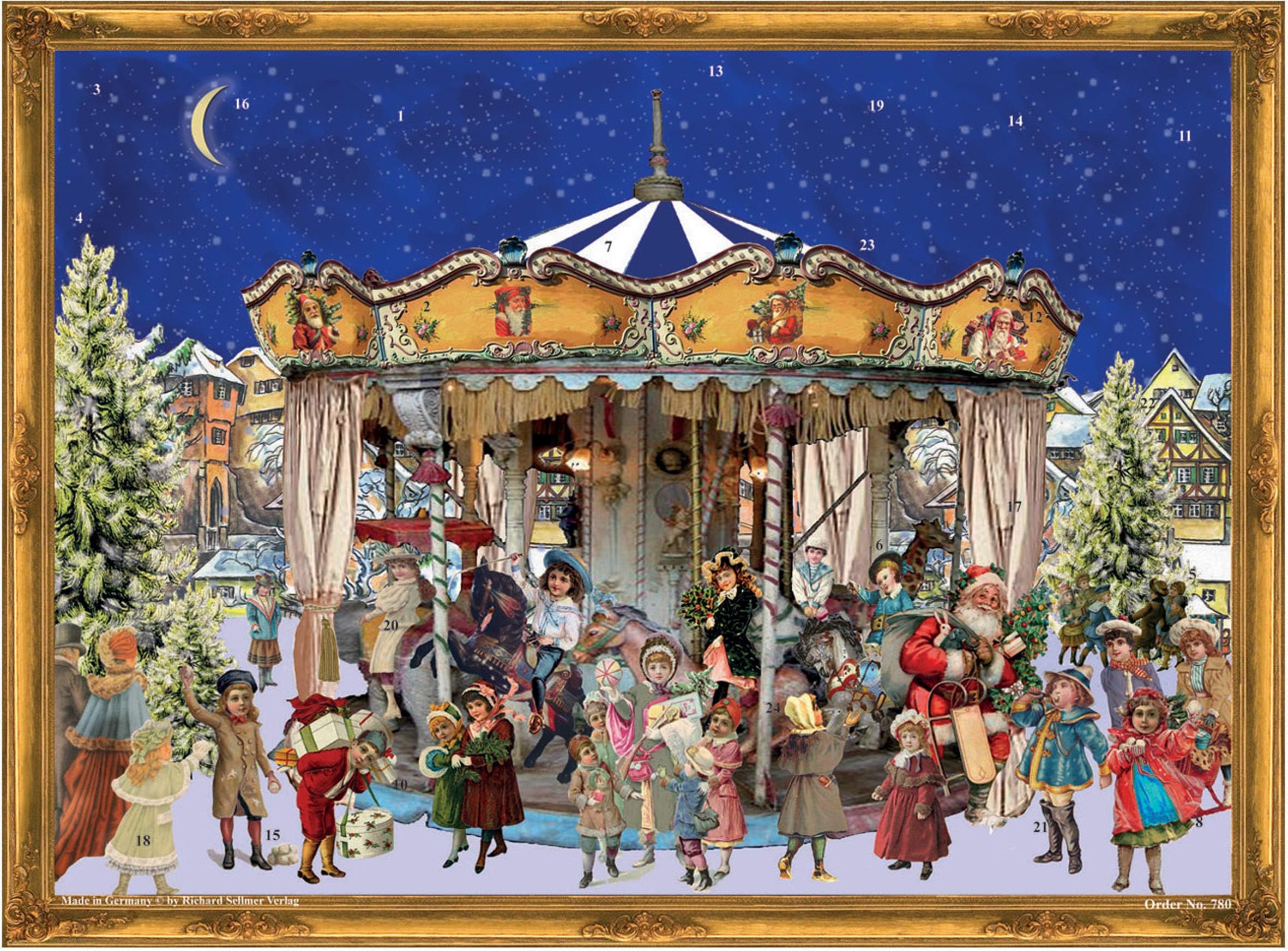 Richard Sellmer Verlag Advent Calendar Santas Carousel