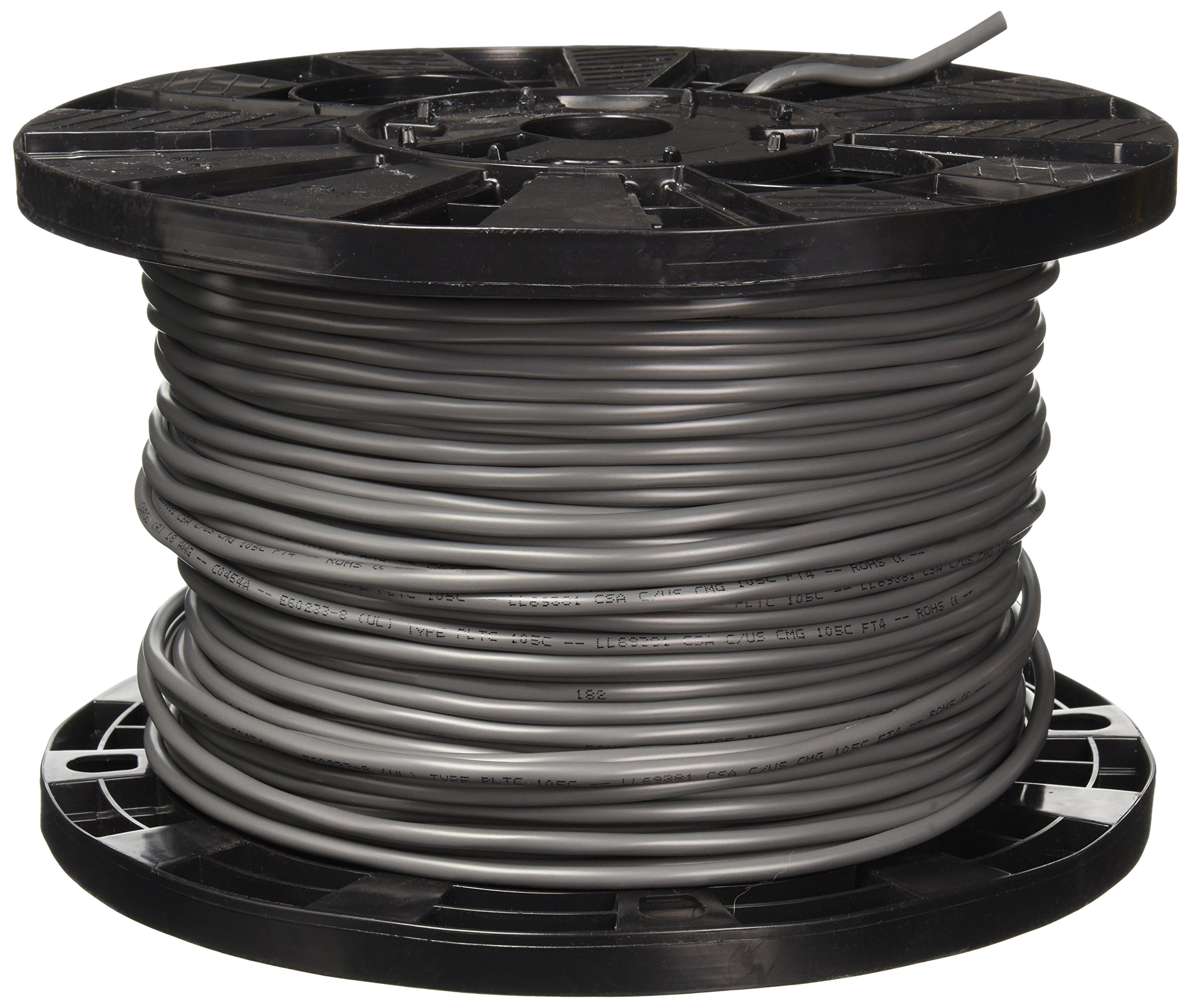 Carol Tray Cable, Shielded, 18/2, 500 Ft, Gray, C0454A.38.10