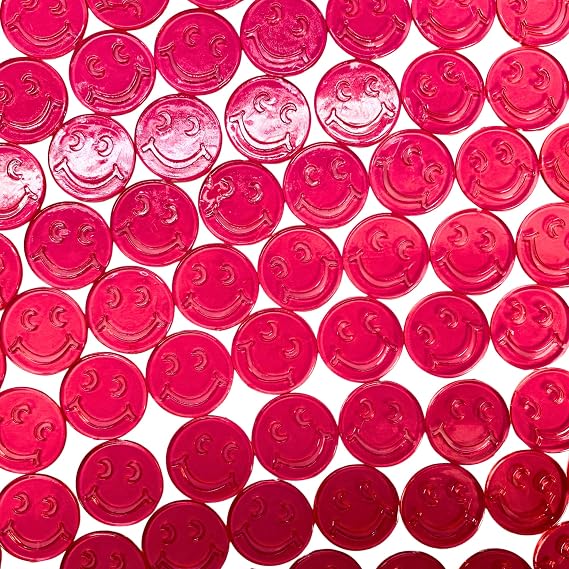 MR CHIPS Bingo - 3/4 Size 100/300/600/1200 Counting Markers in Red, Blue and Green Colors Smiley Face Design