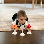 Baby Einstein Rattle & Jouets à aspiration haute chaise Jingle Trio Take-Along Musical Rattle Set Age 6 Mois +
