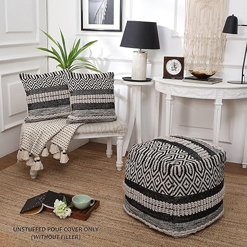 Vista 82 de REDEARTH Fundas de cojín decorativas con textura bohemia – Juego de fundas decorativas de granja tejidas lumbares para sofá, cama, silla, comedor