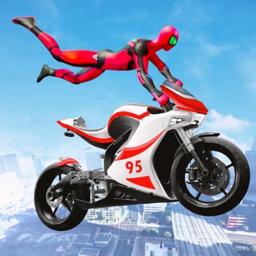 Virtual Superheroes Hill Bike Tracks Racing Simulator Game