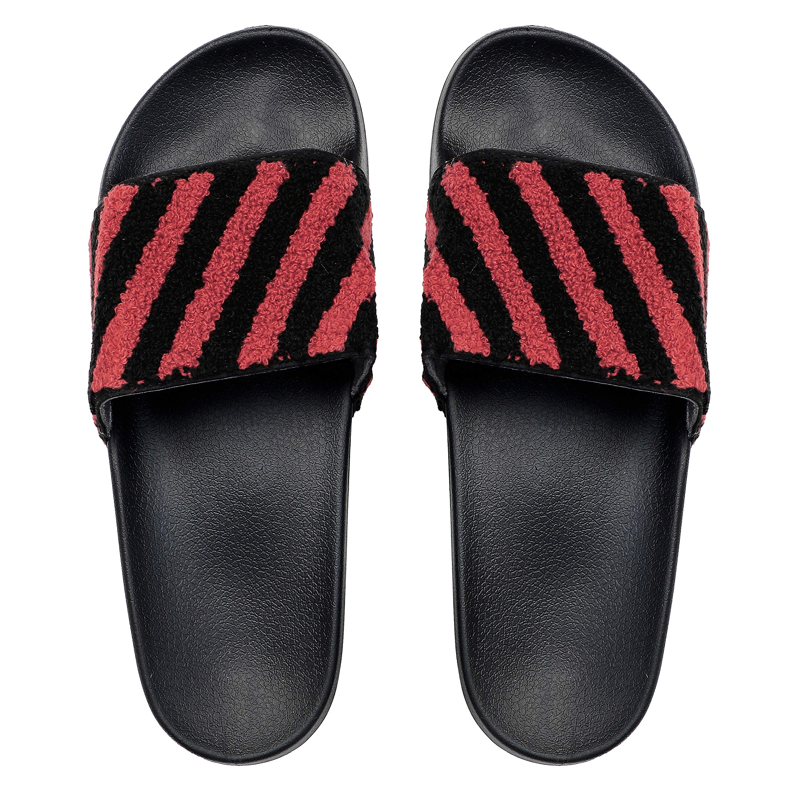 DRUNKEN Slippers For Women Men Sandals Casual Flats Footwear Man Girls Sliders Flip Flops Chappals Ladies Clogs Sleeper Slides Stylish Ortho Bathroom Red- 7 UK (B08L9FN531) Amazon Price History, Amazon Price Tracker