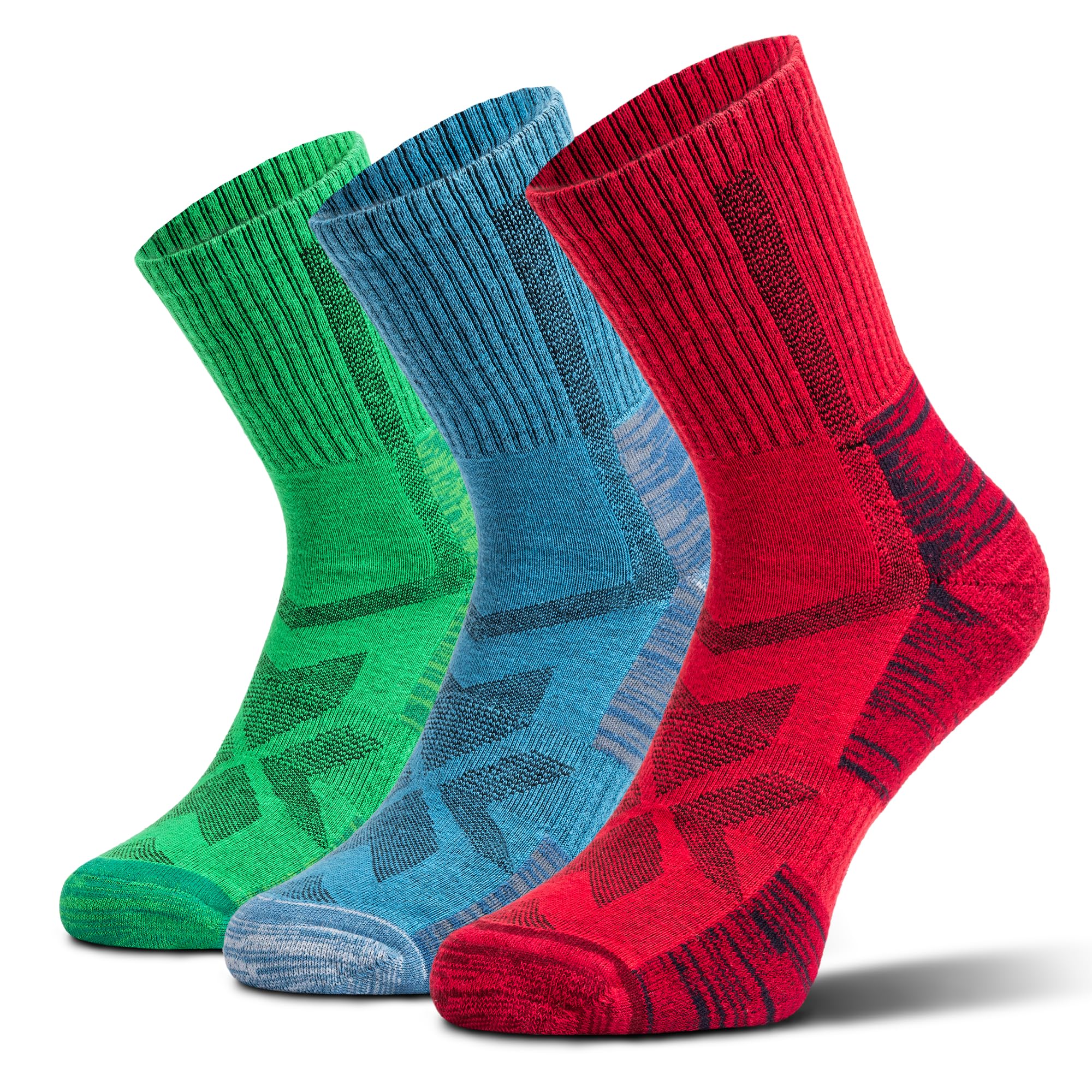 NORDIC Socks Calze Hiking Lana Merino 3 paia | Calzini da Trekking, Anti-Vesciche, Assorbono l'Umidità, Antiodore