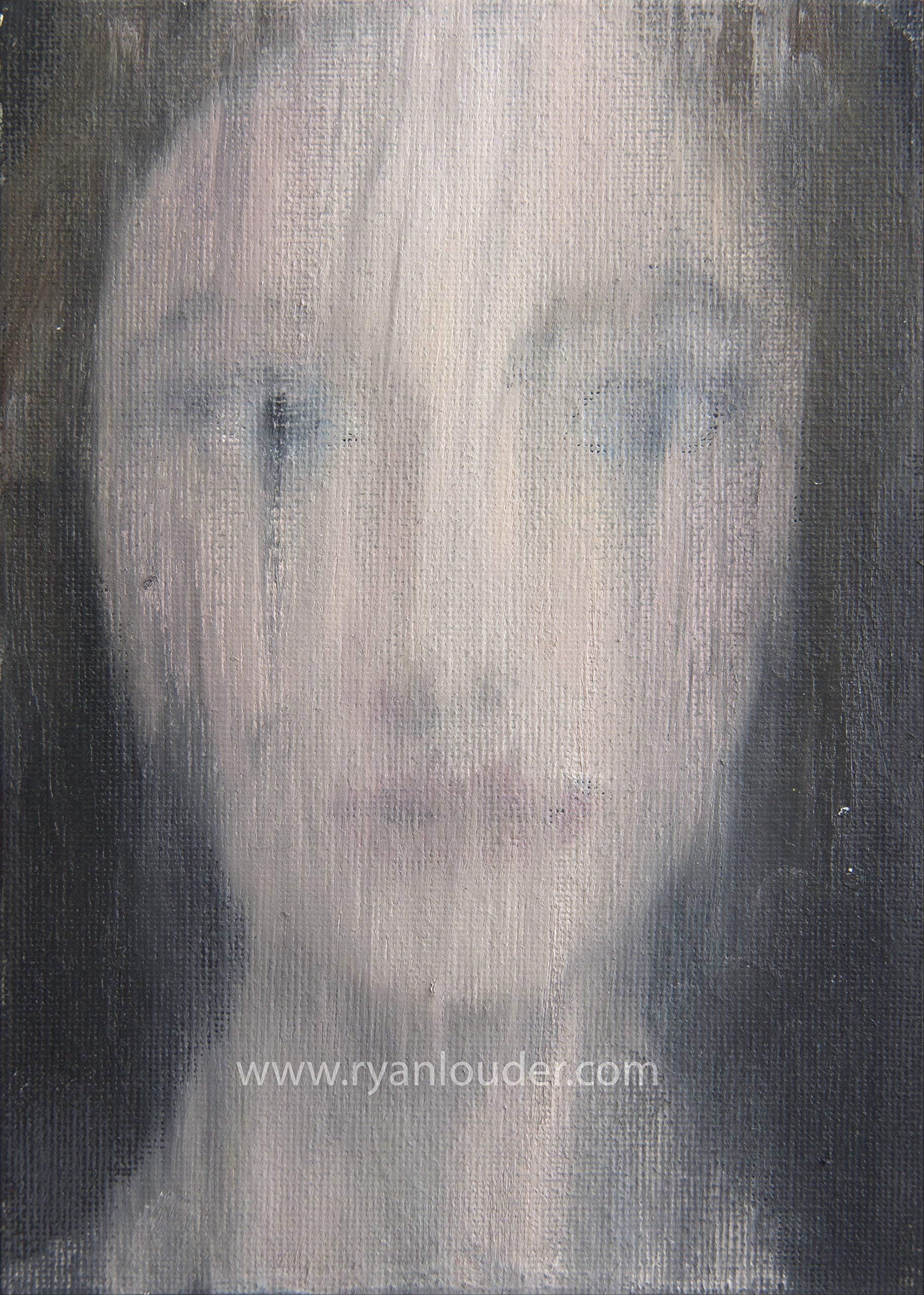 Oil Painting, Behind The Waterfall