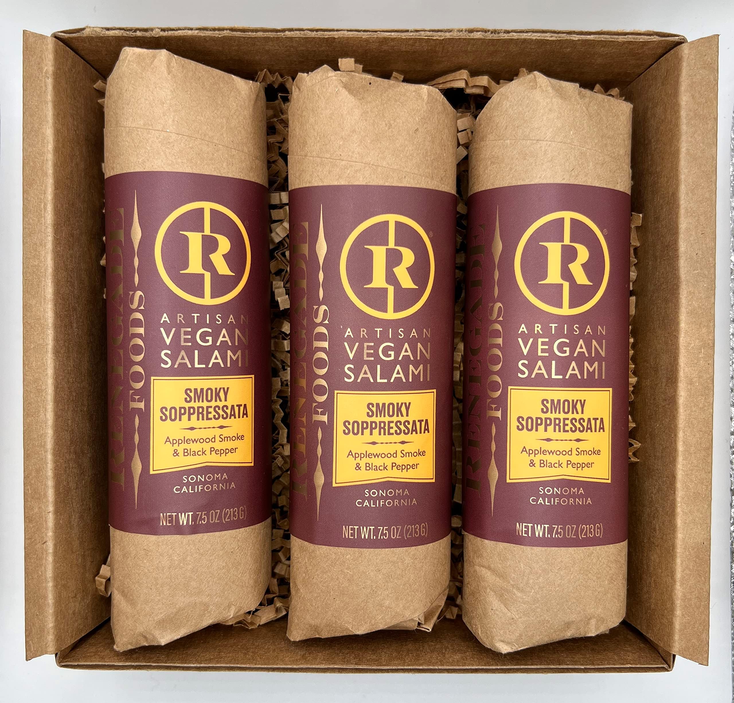 Amazon.com: Renegade Foods Artisan Vegan Salami Trio- Sweet Toscana ...