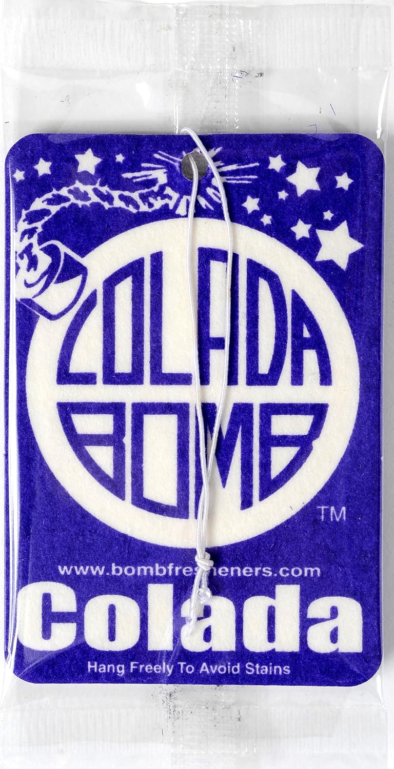 Colada Bomb Air Freshener Pouch Pack 72 pc Box