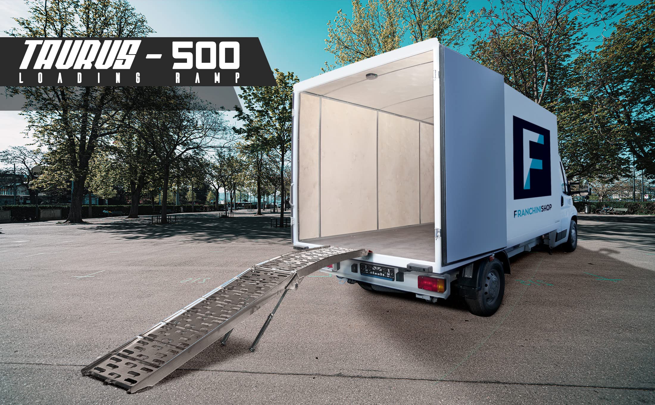 Taurus - Rampa da carico antiscivolo da 250/500 kg. Rampa da carico robusta ed ultraleggera per moto scooter e quad (Taurus 500kg)