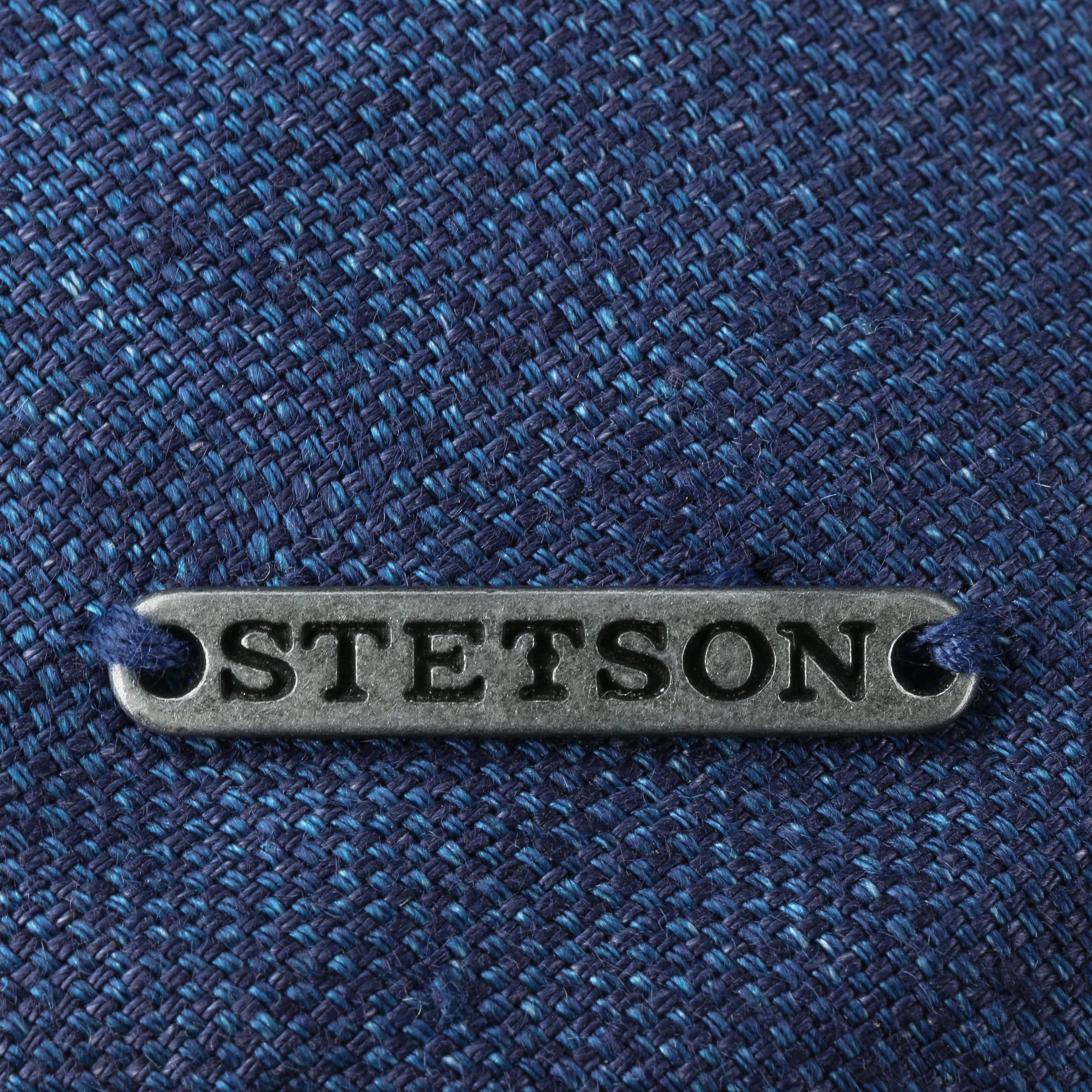 Stetson Just Linen Flatcap Schirmmütze Uni einfarbig Made in EU Damen und Herren Frühling Sommer