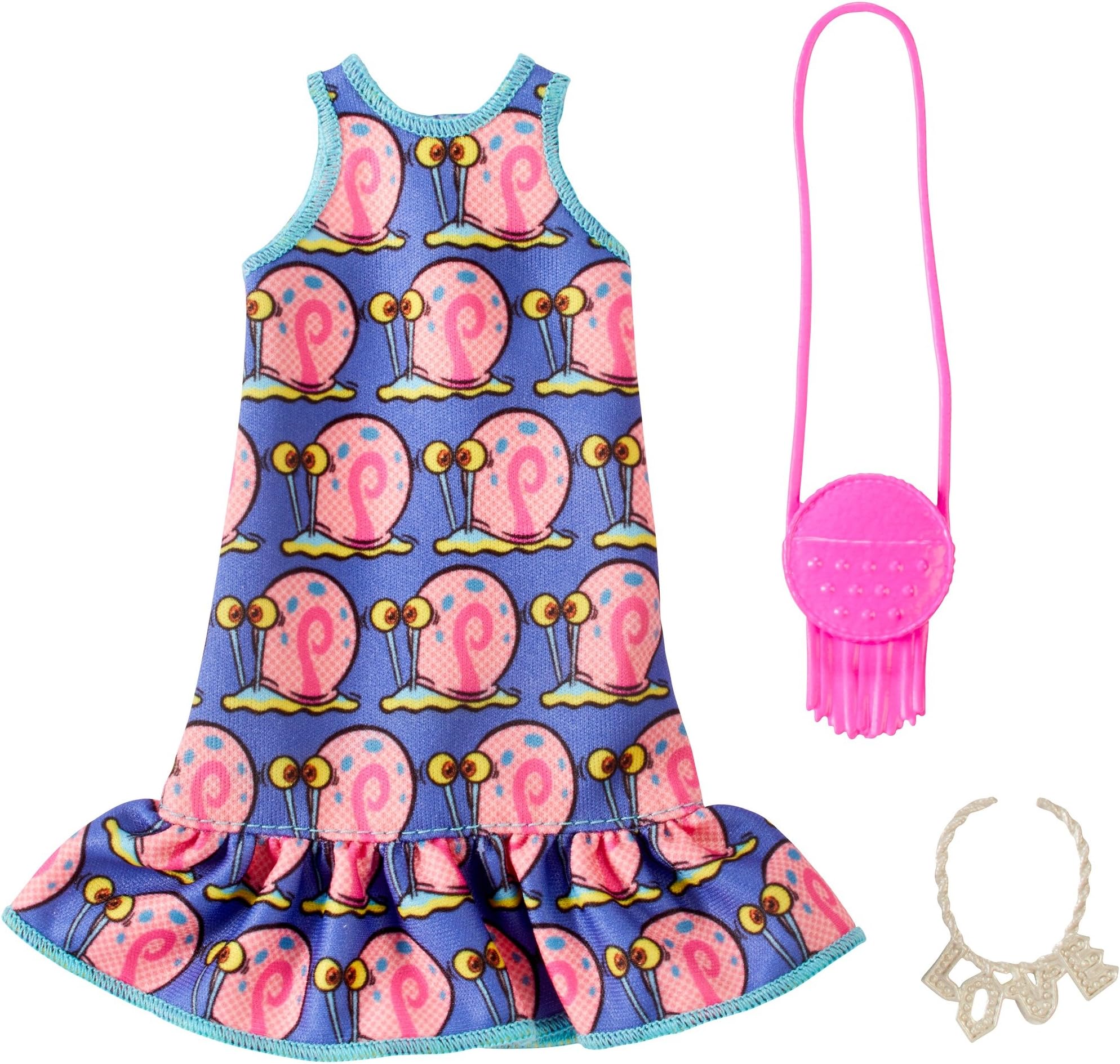 Barbie Spongebob Gary Purple Dress Fashion Pack
