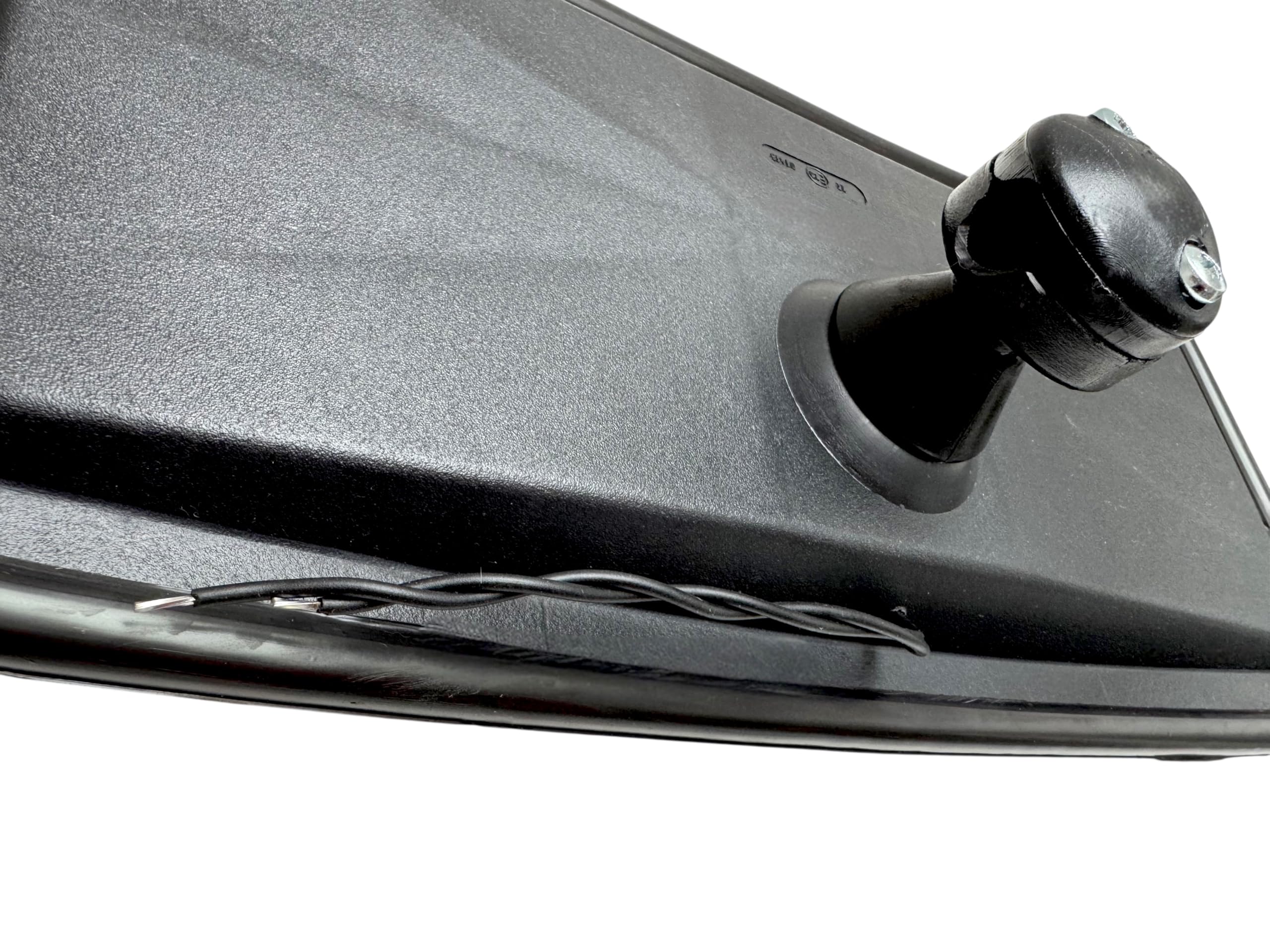 2 specchietti retrovisori esterni riscaldati 375 x 185 cm e supporto per specchio con frizione per trattore camion