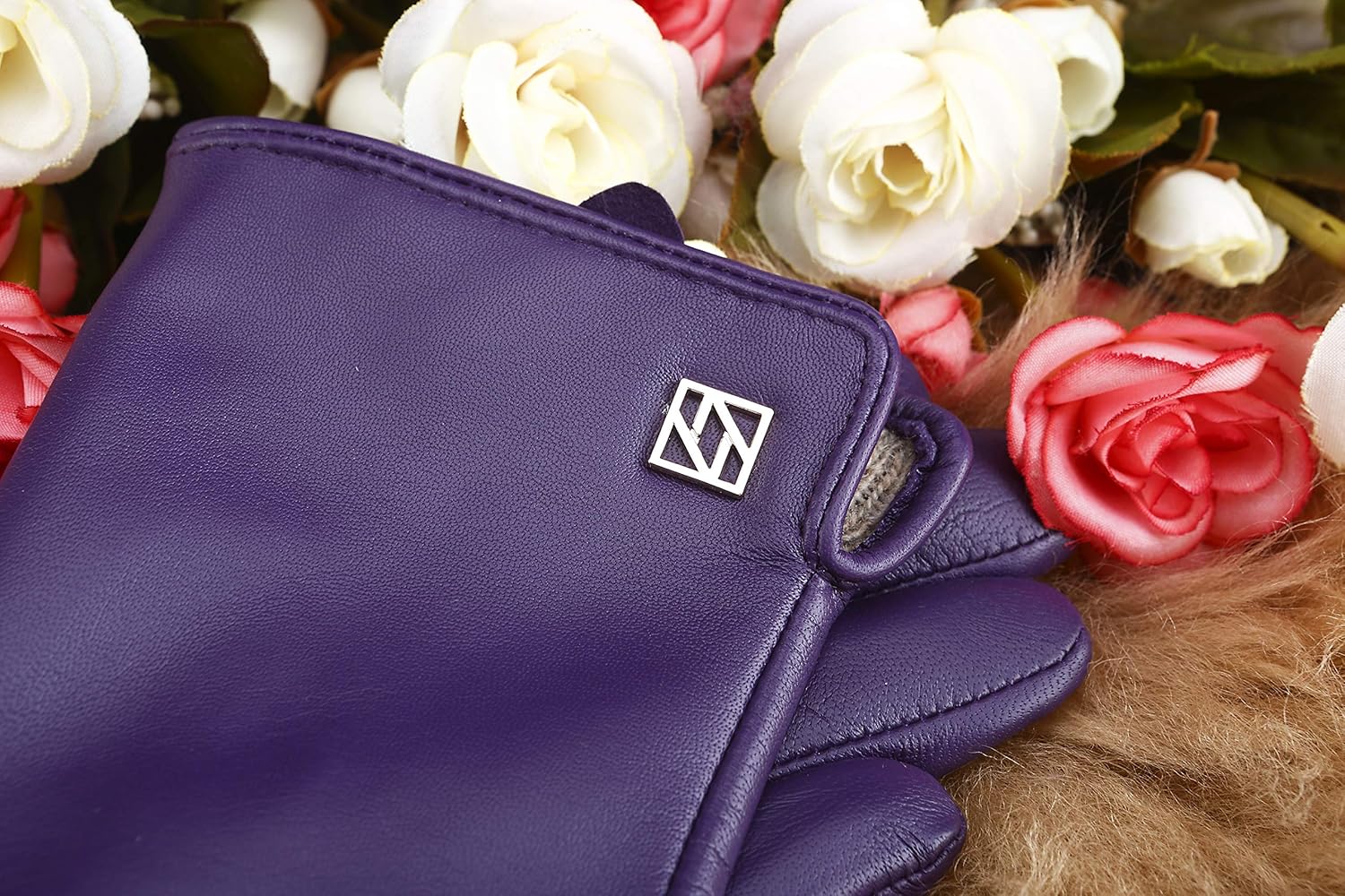 Women's Italian Leather Gloves Lambskin Winter Comfort Gloves (Touchscreen or Non-Touchscreen) - Image 2