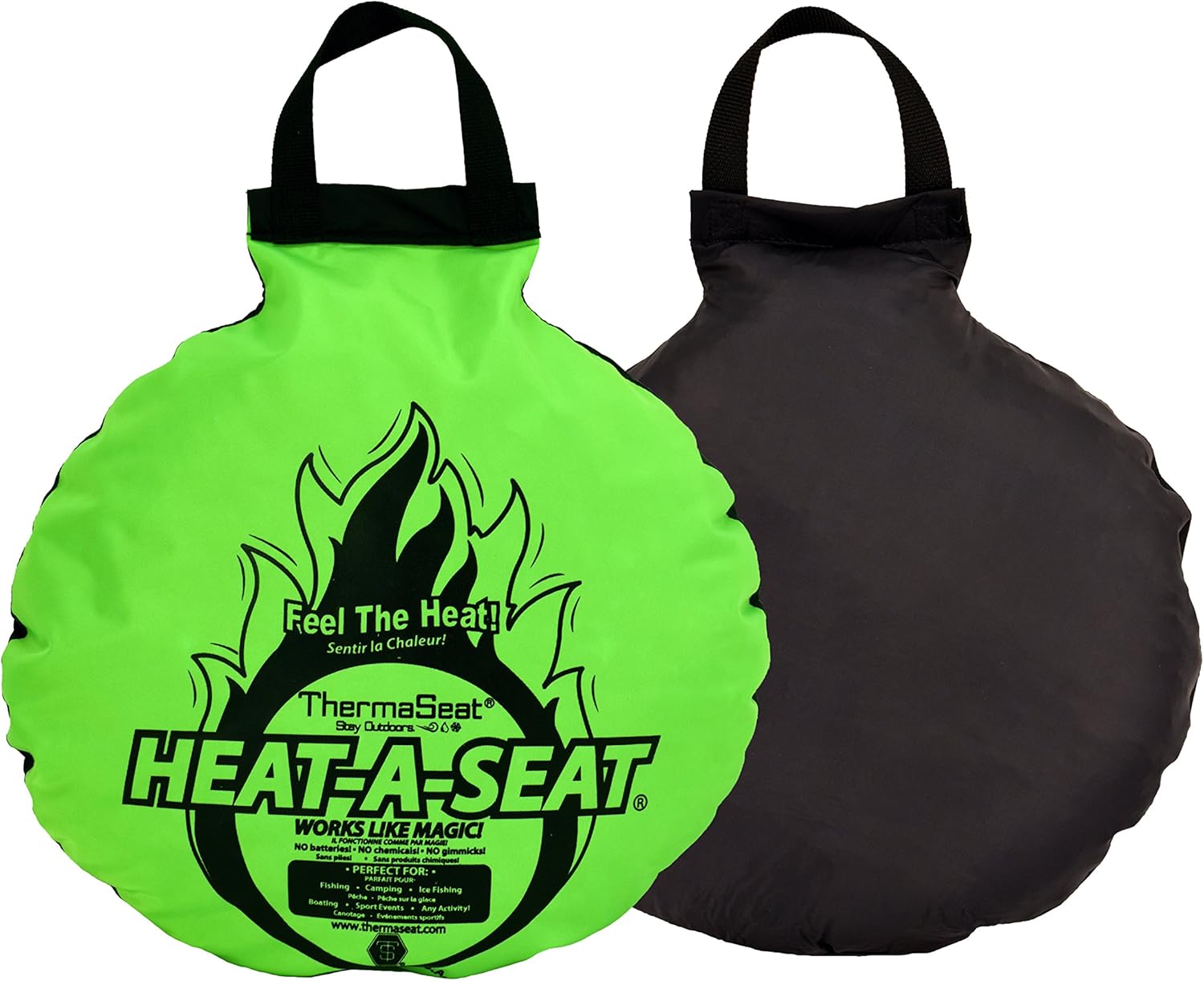 Northeast Products Heat Seat Cushion, 17inch Diameter, Black/Fluorescent Green : Sports & Outdoors
