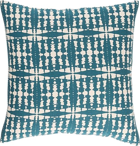 Mark&Day Pillows, funda de almohada decorativa verde azulado Tempel para sofá o cama, 20 x 20 pulgadas, fundas de cojín modernas para decoración del