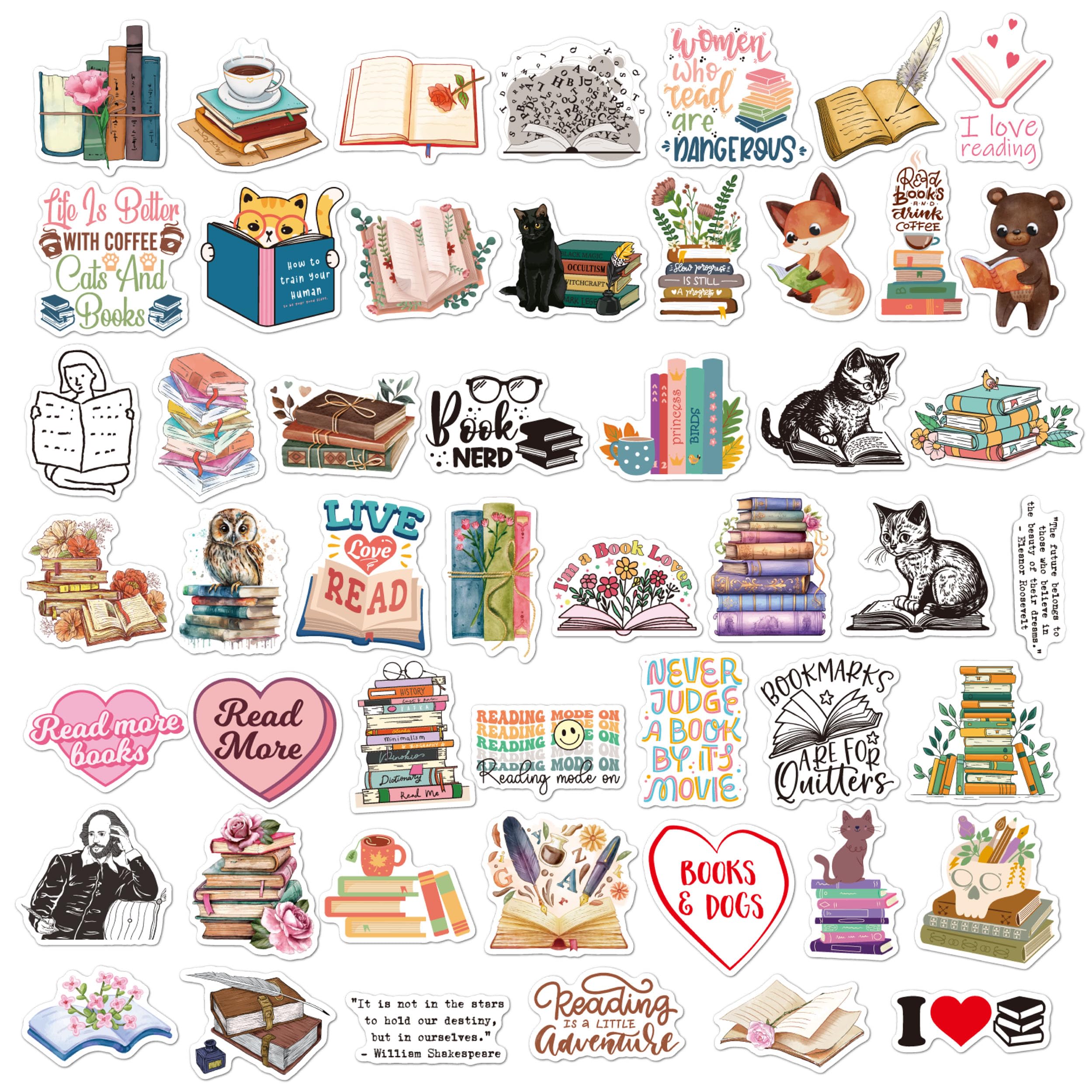 Tixlux 100 PCS Book Stickers for Kindle Bookish Sticker - Image 2