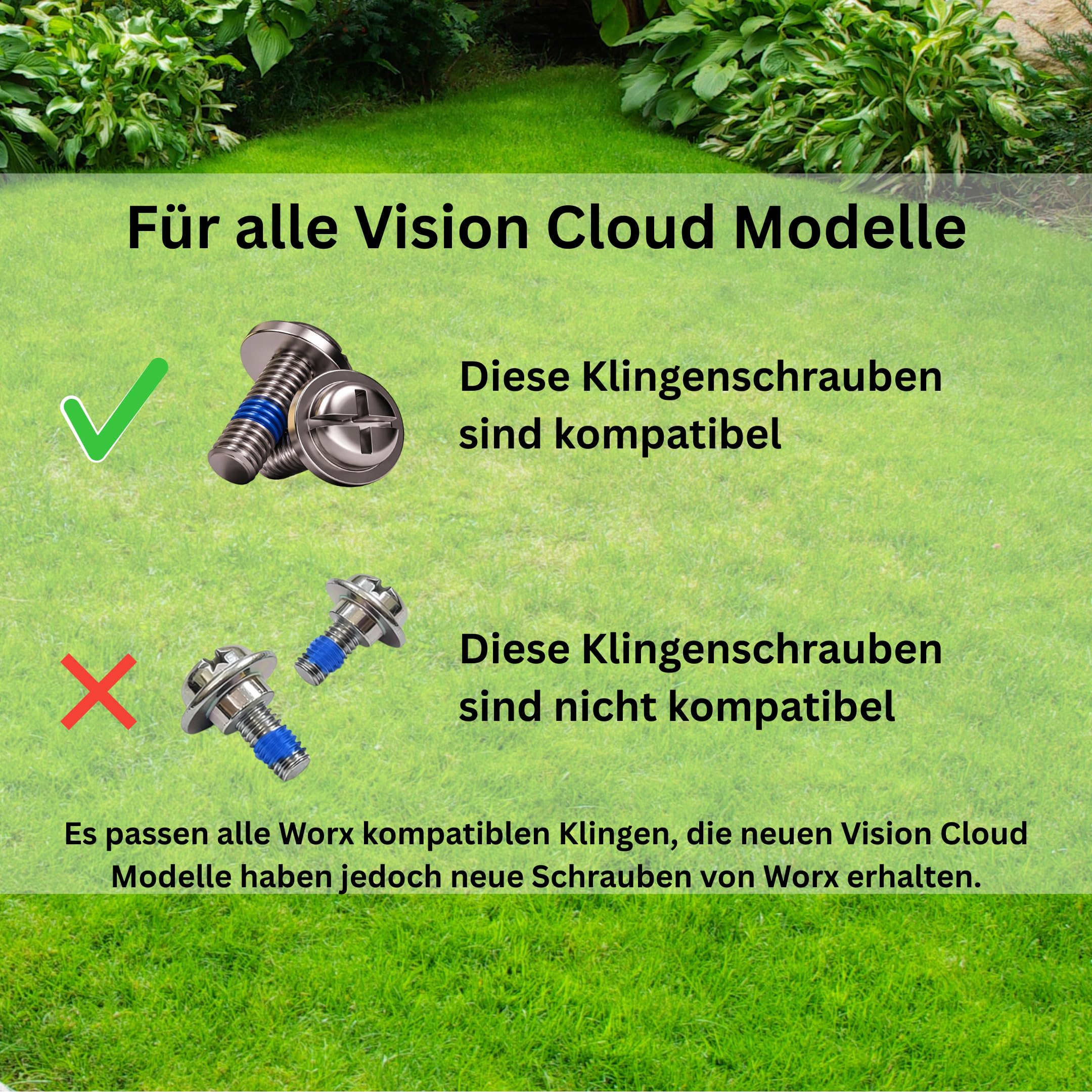 Disco de cuchillo compatible con Worx Landroid 6 compartimentos/6 cuchillas M500 M700 WR167E WR141E Vision M600 Vision Cloud 2WD 18 cm plato cortacésped calidad probada – entrega sin cuchillas