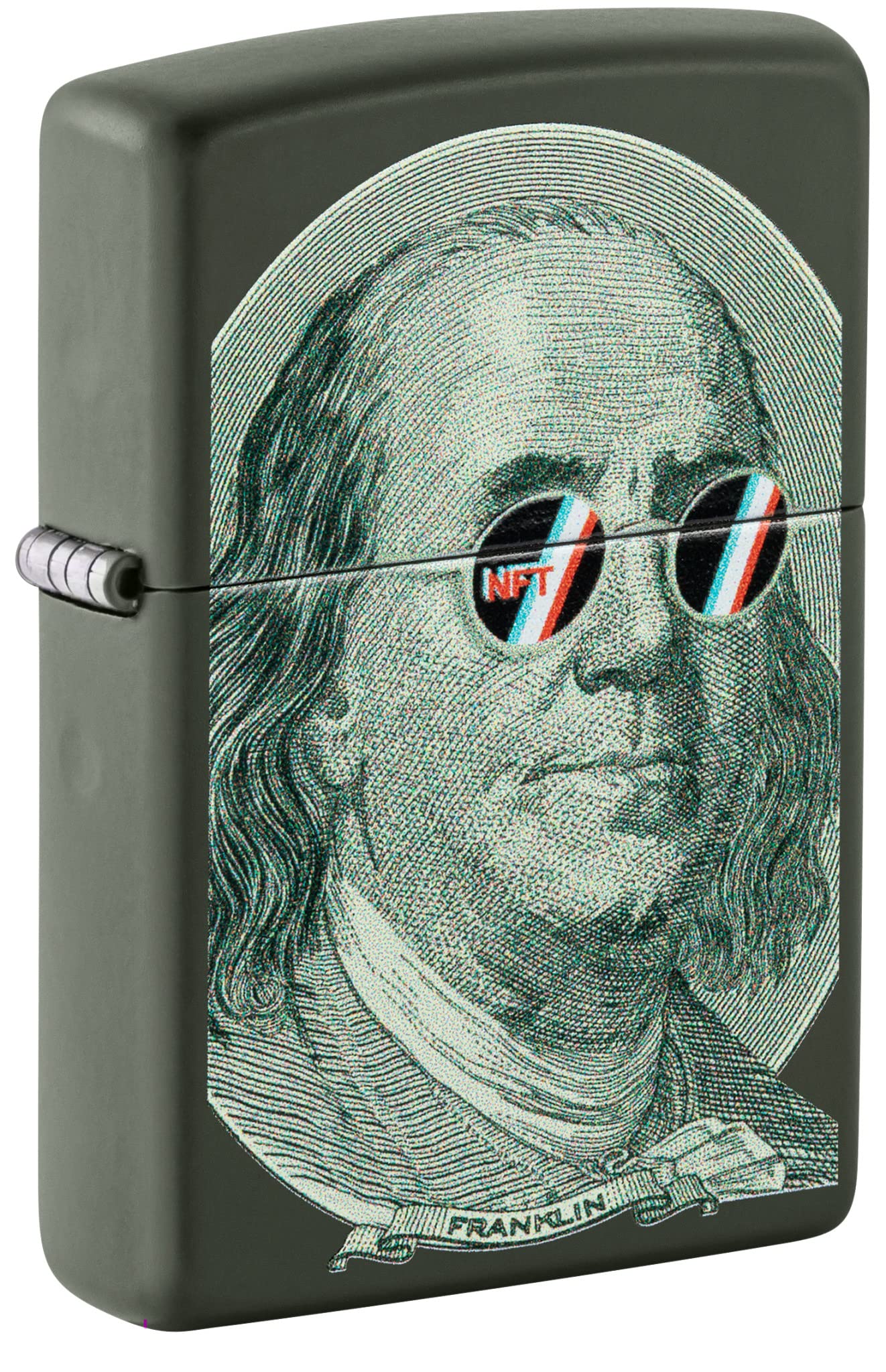 ZIPPO Crypto Currency briquet tempête vert mat rechargeable en boîte