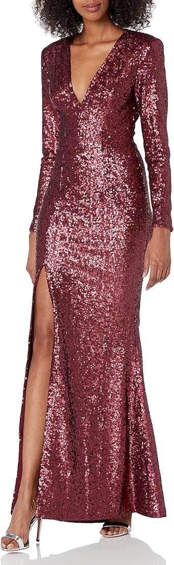 long red sequin dresses uk