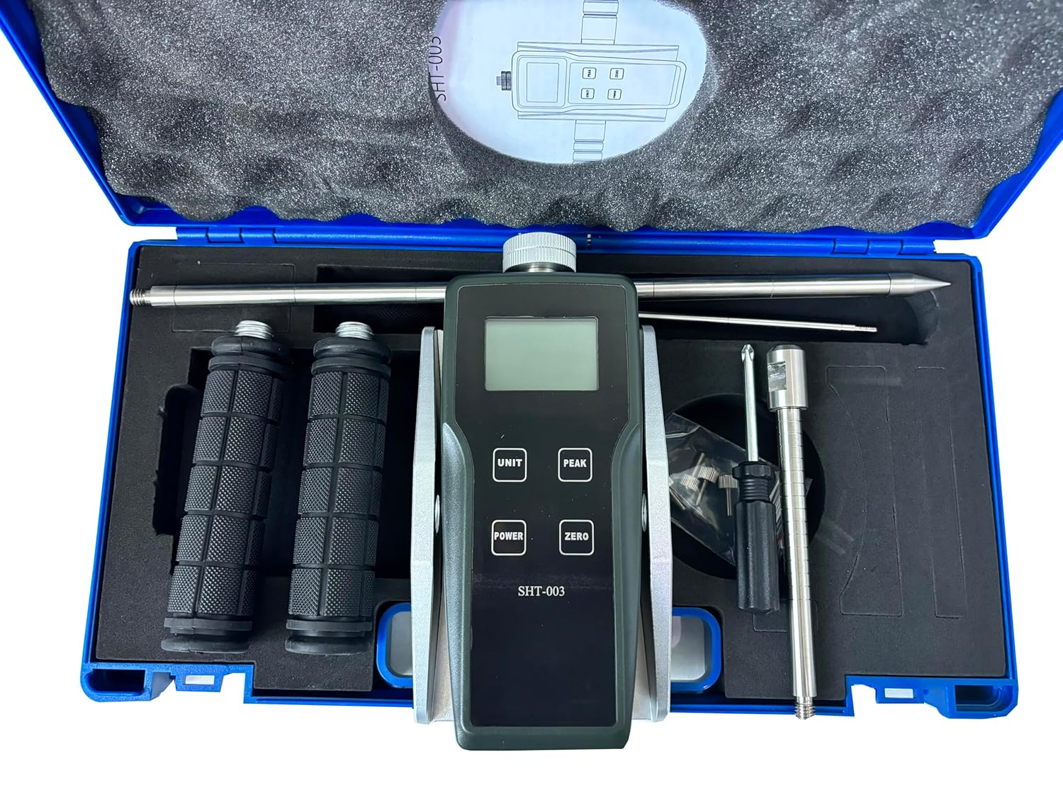 Soil Load Penetrometer Ground Bearing Capacity Detector Soil Compaction Tester with Measuring Range 0kg-100kg (0N-1000N) Test Depth 0cm-30cm for Backfill Soil After Rolling Mixed Soil,Etc