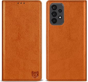 for Samsung Galaxy A23 5G/4G Wallet Case with [RFID Blocking] Card Slot Stand Strong Magnetic Leather Flip Fold Protective Phone Case for Samsung Galaxy A23 5G/4G Case WalletBrown-6.6 inch