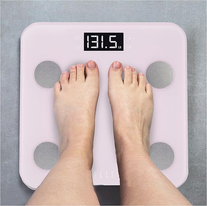 Báscula Digital ELLE con Análisis Corporal, Púrpura, 400 lb miniatura 6