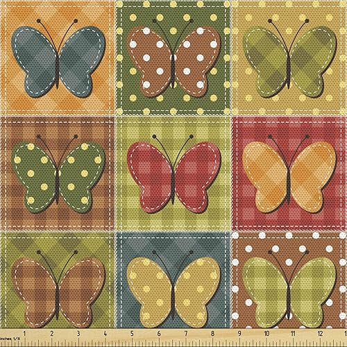 Miniatura 39 de Tela de panda Lunarable de The Yard, diseño de oso asiático con dibujos animados comiendo hojas y ramas, animal silvestre, tela decorativa para