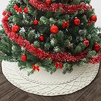 Vista 102 de Mr. Pen Christmas Tree Skirt - 48 inches, Faux Fur, White