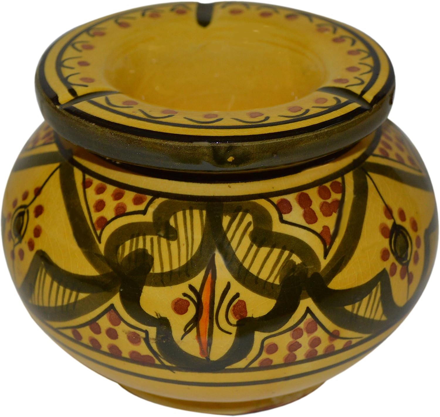 Ceramic Ashtrays Hand Made Moroccan smokeless Ceramic Vivid