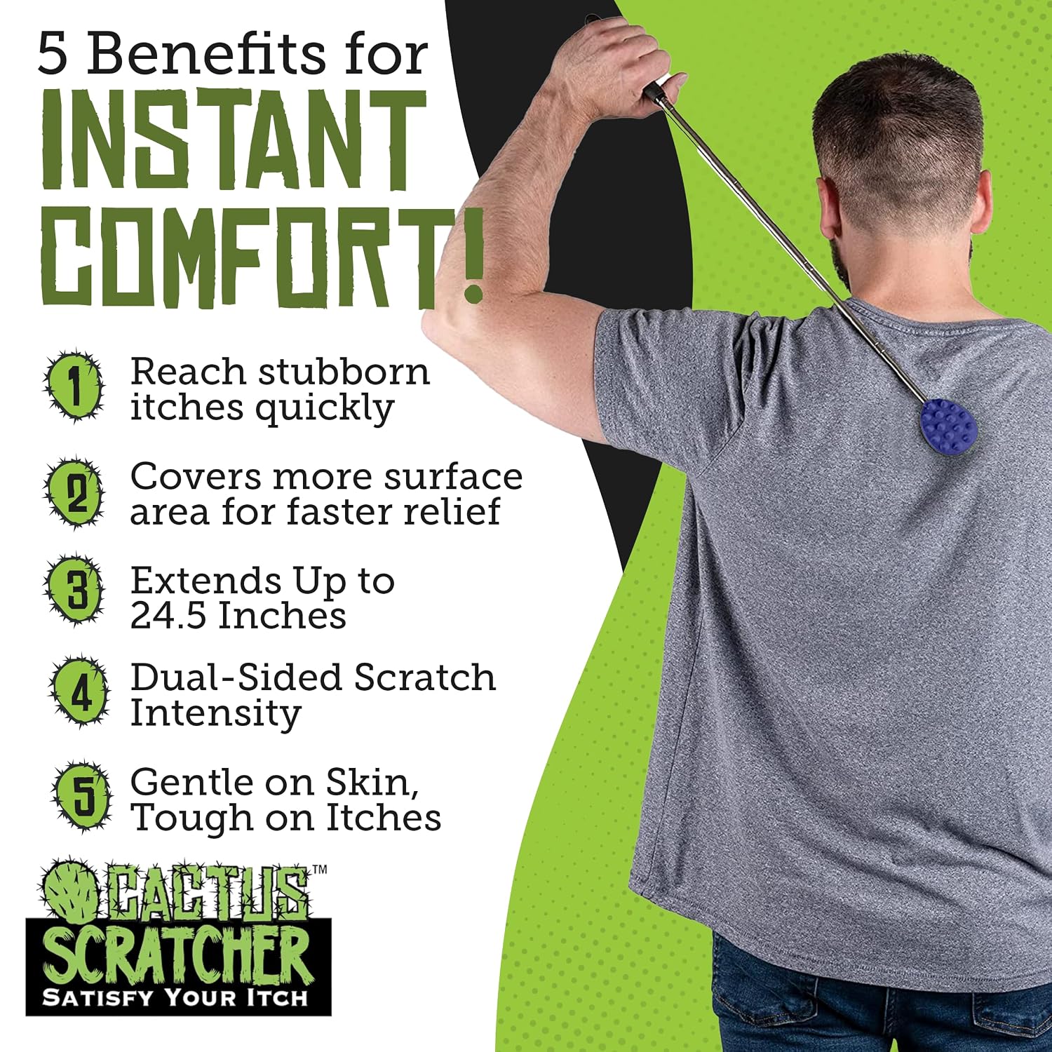 Best Back Scratcher - Cactus Scratcher Extendable 25