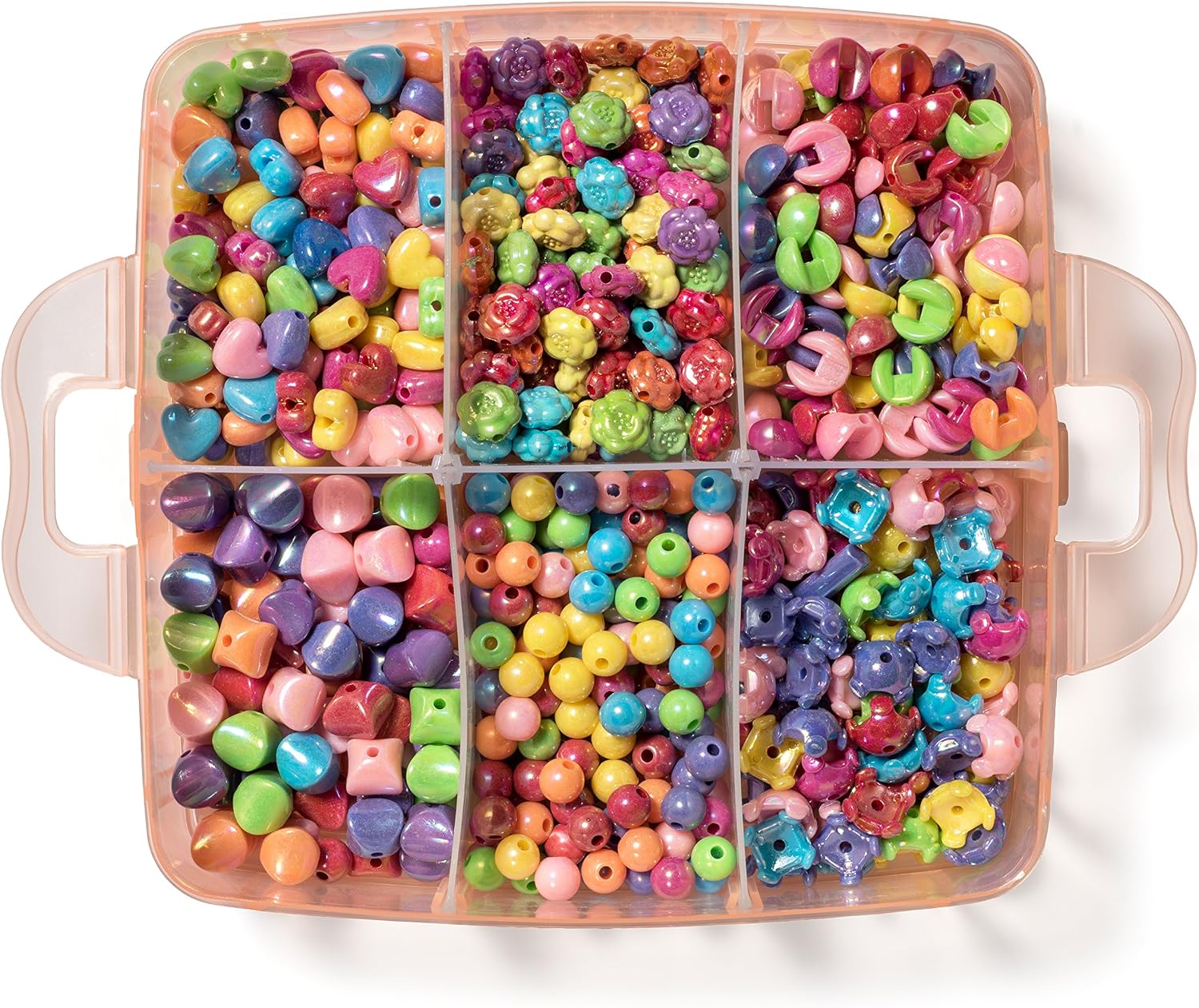 Ultimate Jewelry Making Bead Kit - Includes Storage Box and Over 1000 Beads - Gift for Girls