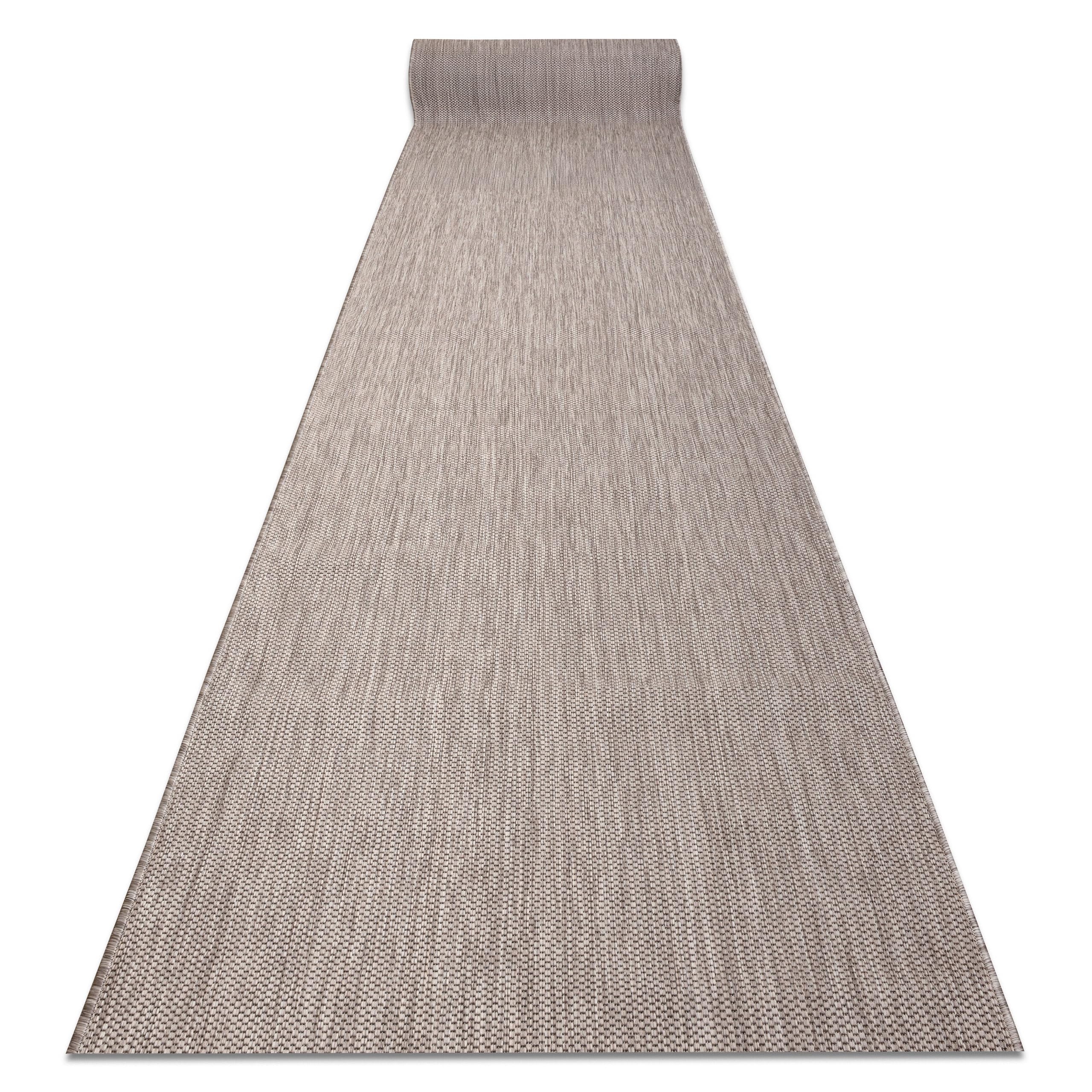 rugsx Passatoia SION effetto sisal, tappeto a tessitura piatta, resistente e facile da pulire, interno esterno, cucina corridoio balcone terrazza, beige 80x200 cm
