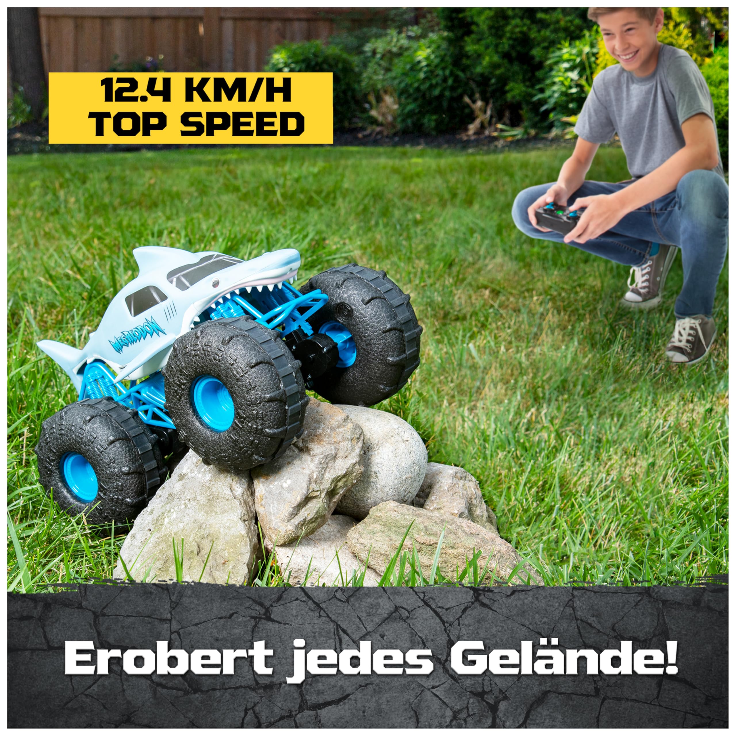 Monster Jam Megalodon Storm RC Truck Amphibienfahrzeug Maßstab 1:15