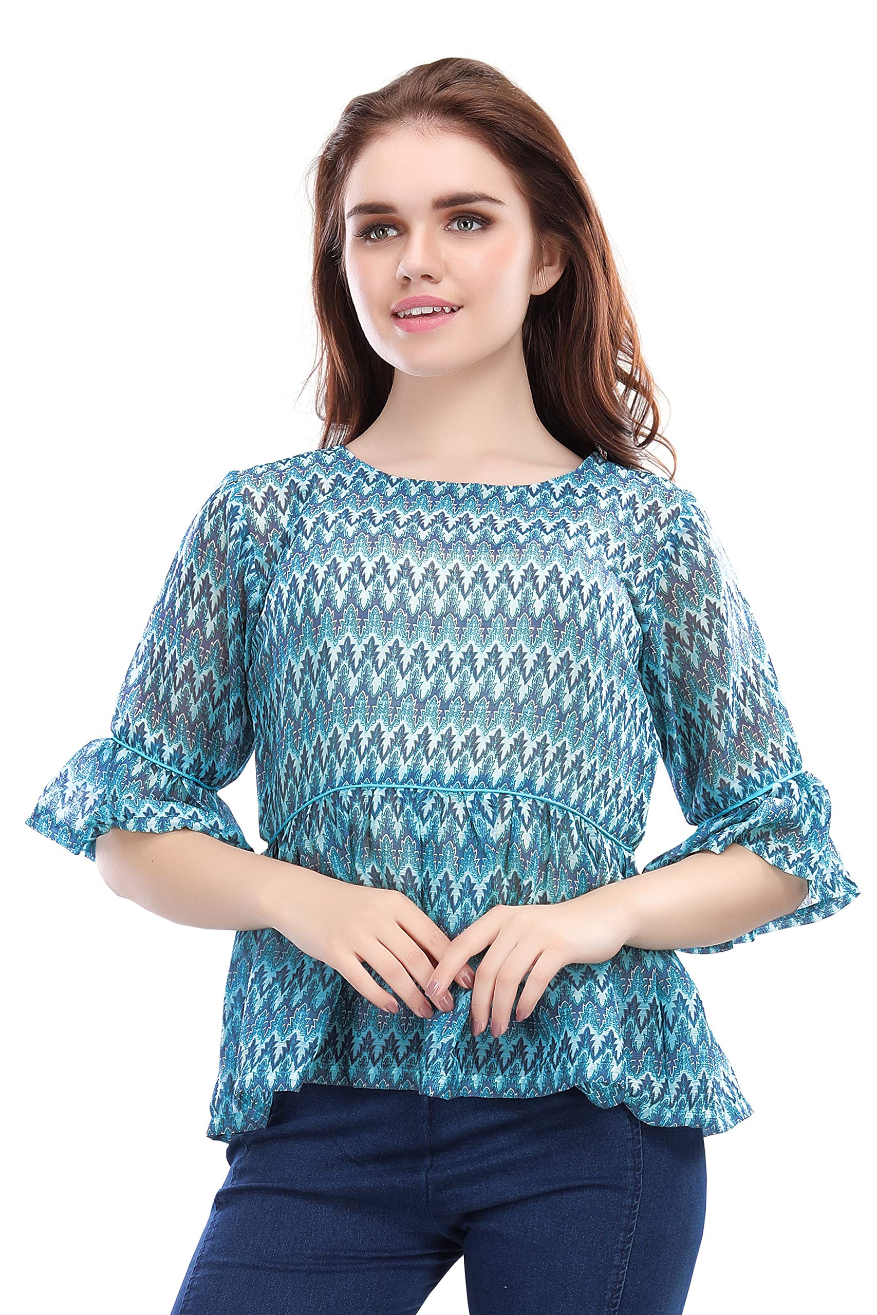 OhanaSemi-Sheer Printed Top