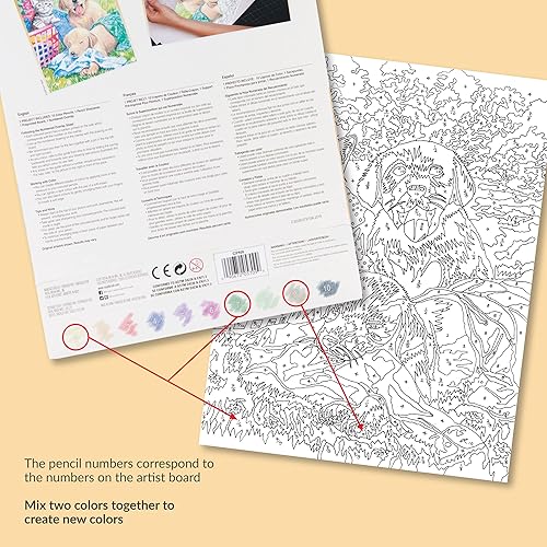 Miniatura 4 de Royal Brush - Lápiz de color por números, 8.75 x 11.75 pulgadas, diversión de día de lavado, multicolor