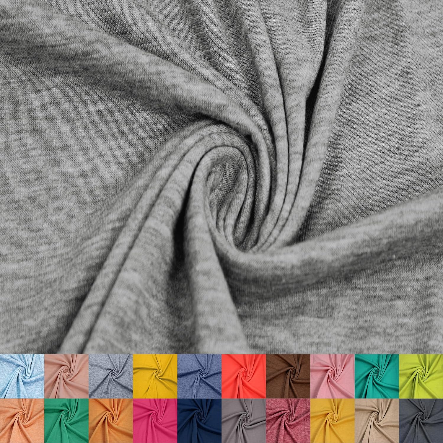 60" Wide Poly Rayon Spandex Jersey Knit Fabric by The Yard – 155 GSM, Lightweight, Breathable, 2-Way Stretch for Sewing, Apparel, Dresses, Baby Clothes & DIY