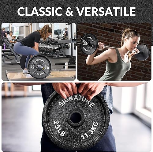 Miniatura 6 de Fitvids – Discos de pesas olímpicas de hierro fundido de 5 cm con revestimiento electrónico de Deep Dish Negro