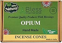 Vista 13 de Bless International Cedro 100% natural - Conos de incienso hechos a mano, sumergidos a mano, orgánicos, sin productos químicos para purificación