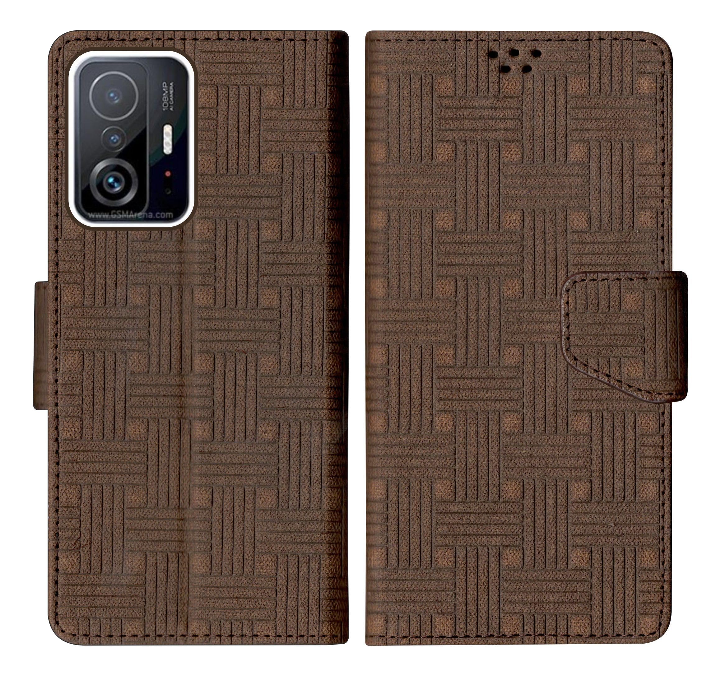 SBMS Mi Redmi 11T Pro 5G Flip Cover Back Cover Case with Magnatic Closure | Inbuilt Stand | Card & Money Pocket (Mat Brown) (B0CCMJ4BXN) Amazon Price History, Amazon Price Tracker