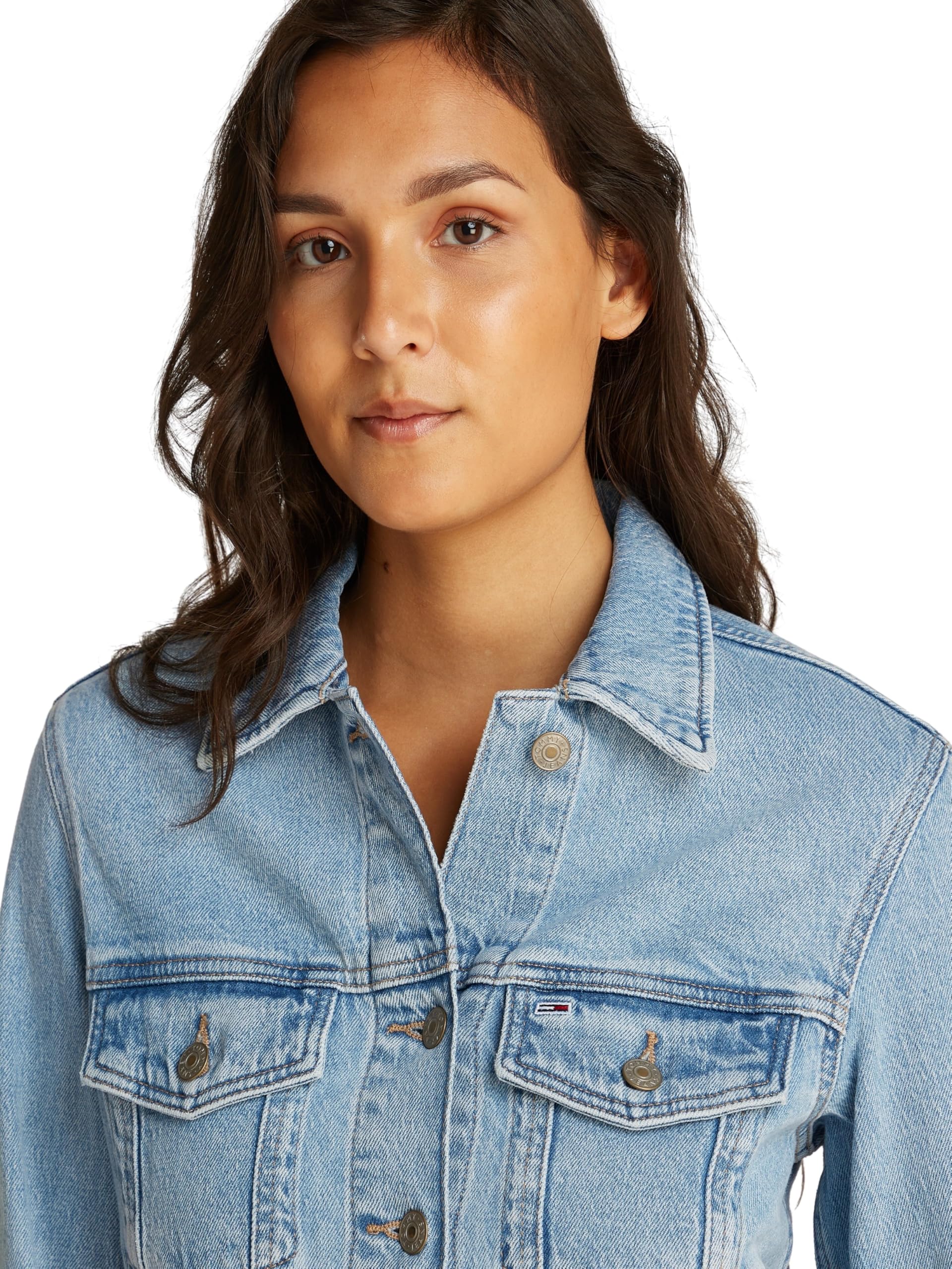 Tommy Jeans Damen Jeansjacke Classic Trucker Regular Fit