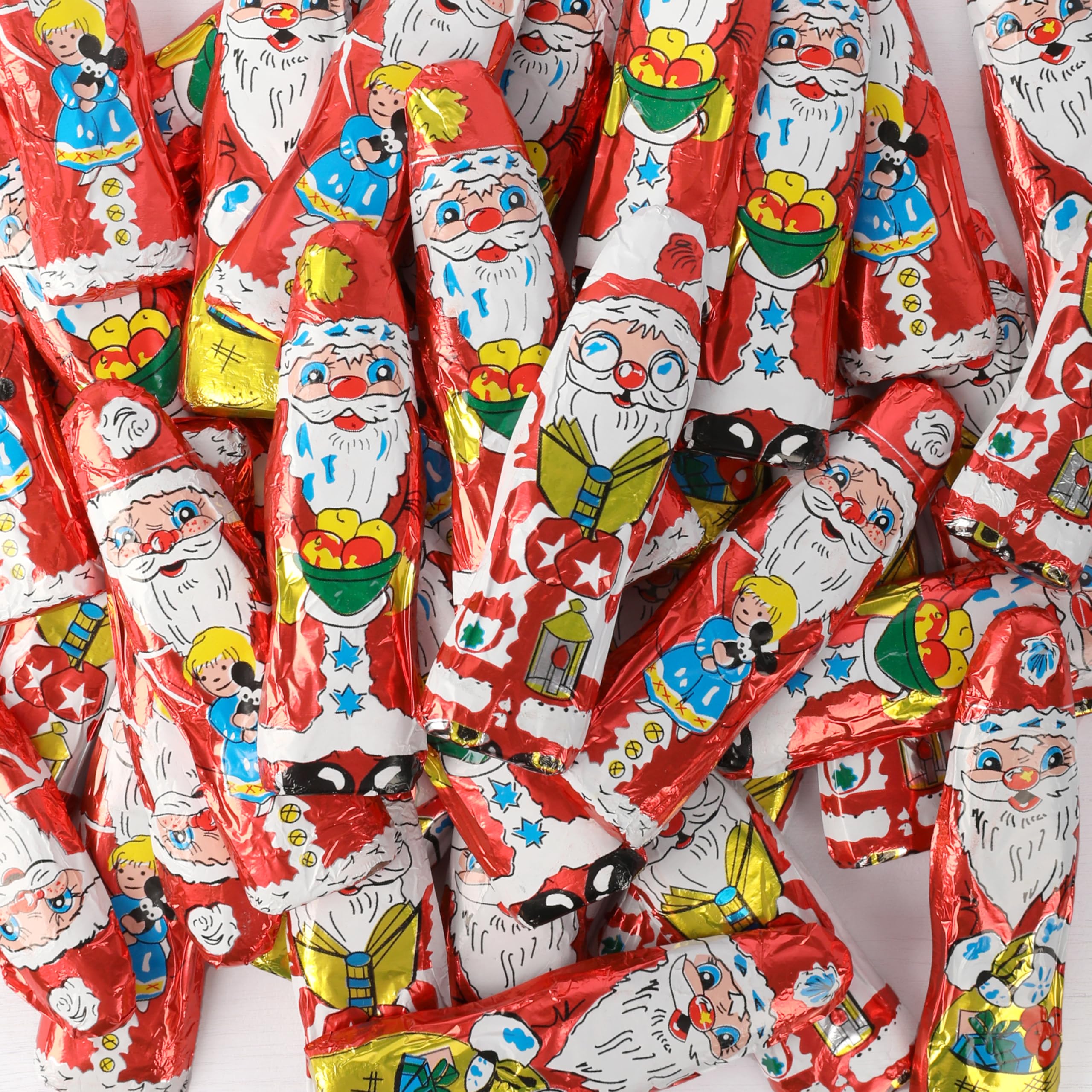 Storz Schoko Weihnachtsmännchen Vorteilspack – 140 Stück à 5,5g – Schokolade einzeln verpackte Nikolaus Schokolade – Ideal für als Adventskalender Füllung oder Schulen, Kitas & Weihnachtsgeschenke