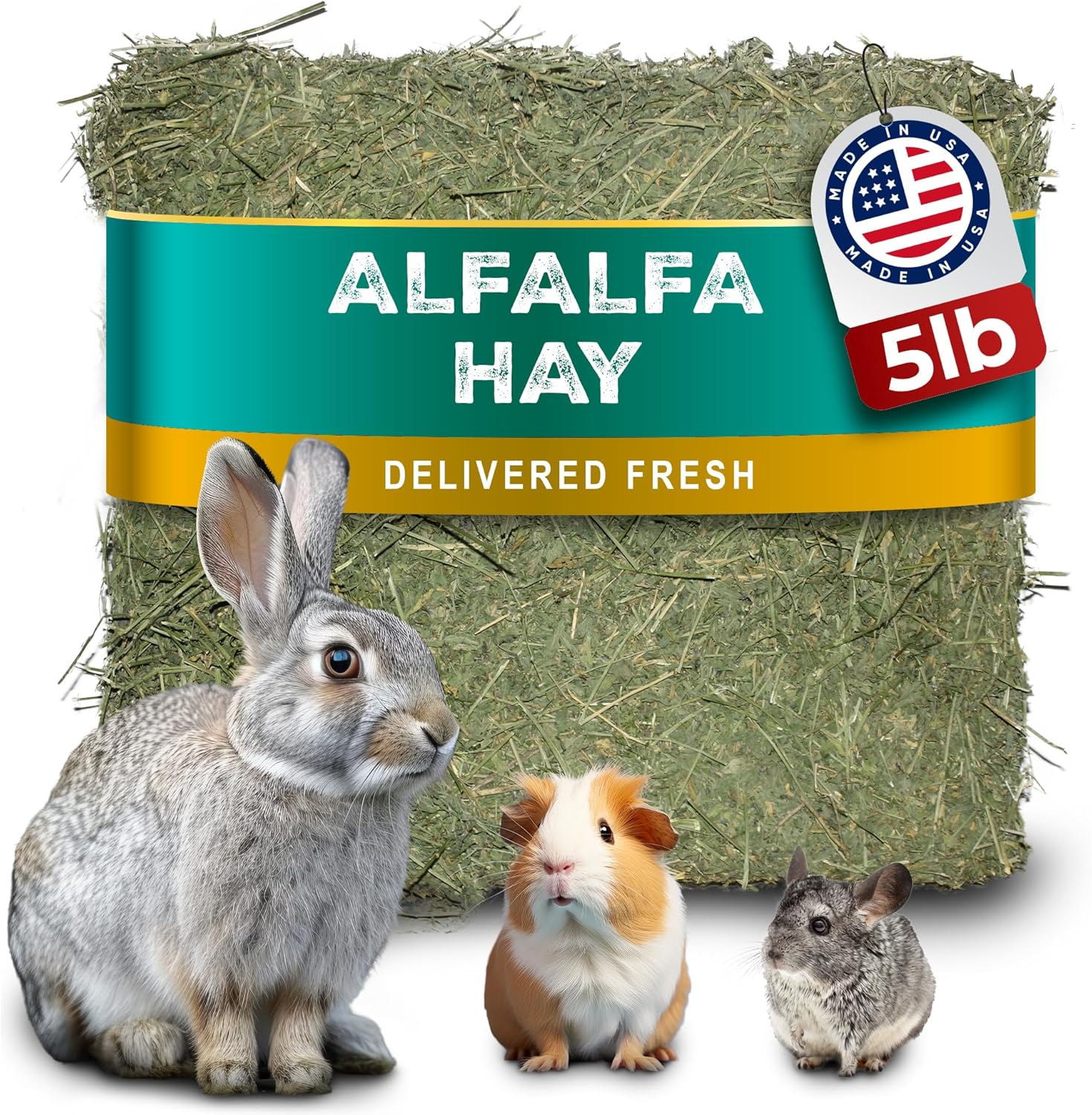 5lb Package Freshly Dried Organic Alfalfa Hay for Liberia Ubuy