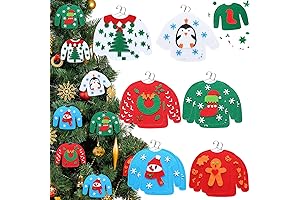 Yinder 12 Pcs Ugly Sweater Ornaments DIY Christmas Tree Ornaments